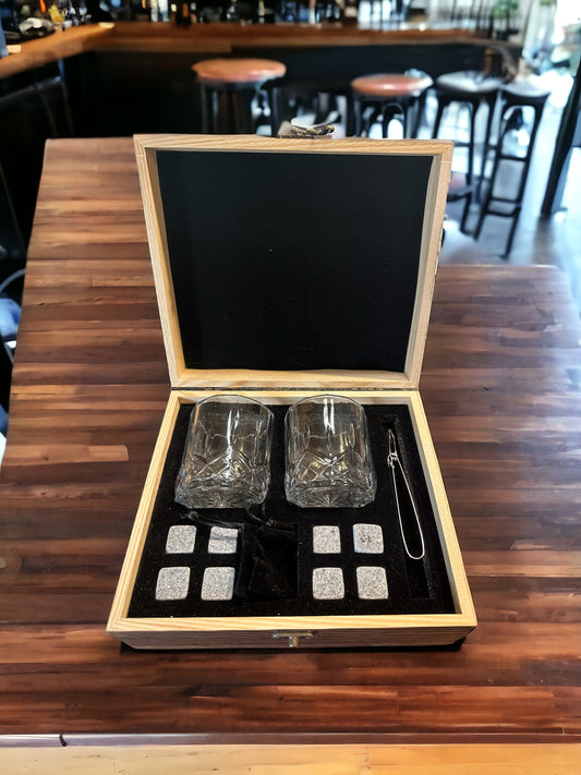 Wooden Cocktail Kit handmade gift — alternate view | Mark-It Gifts
