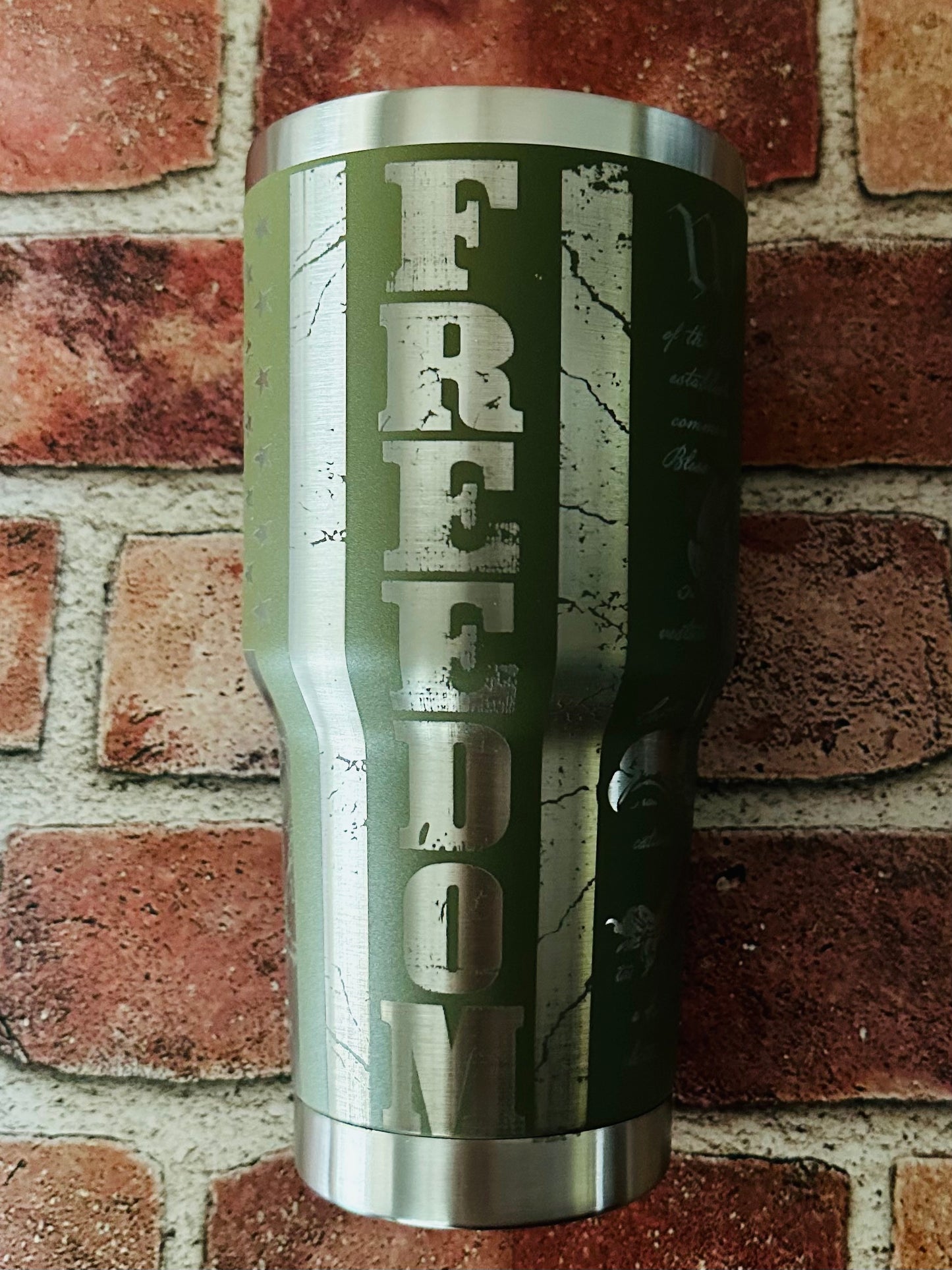 30oz Freedom Engraved Tumbler