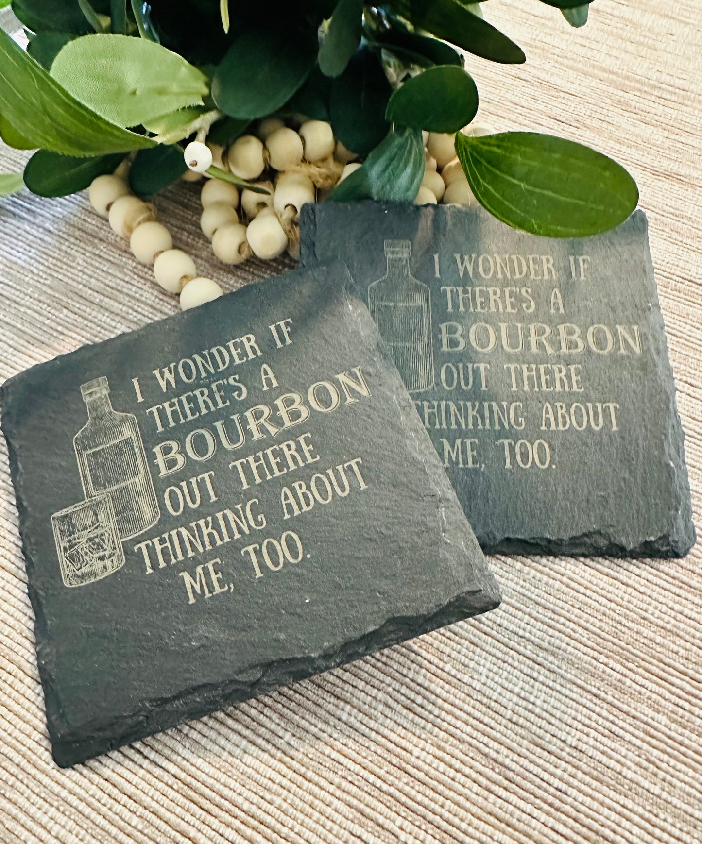 Bourbon Slate Coasters