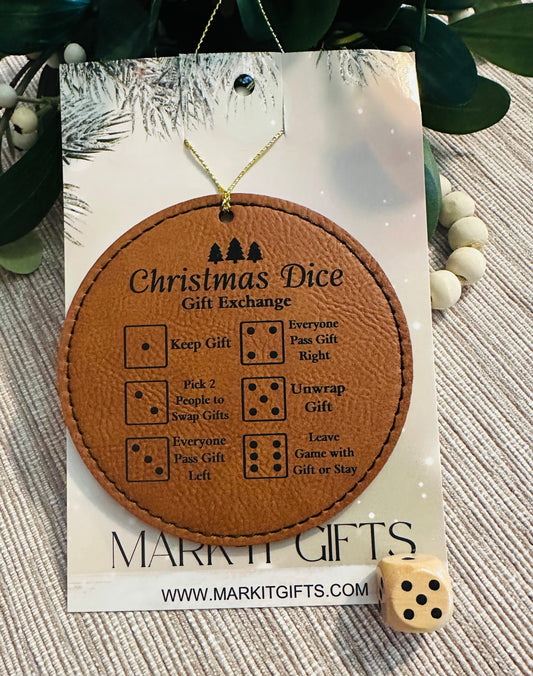 Christmas Dice Exchange Ornament