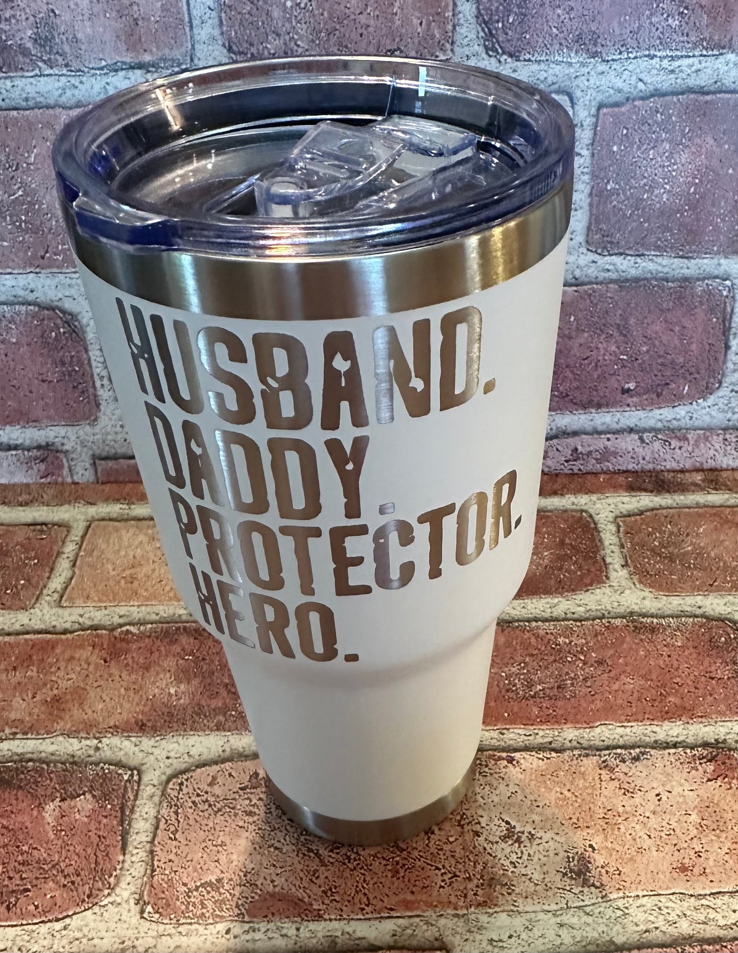 30oz Daddy Hero Engraved Tumbler