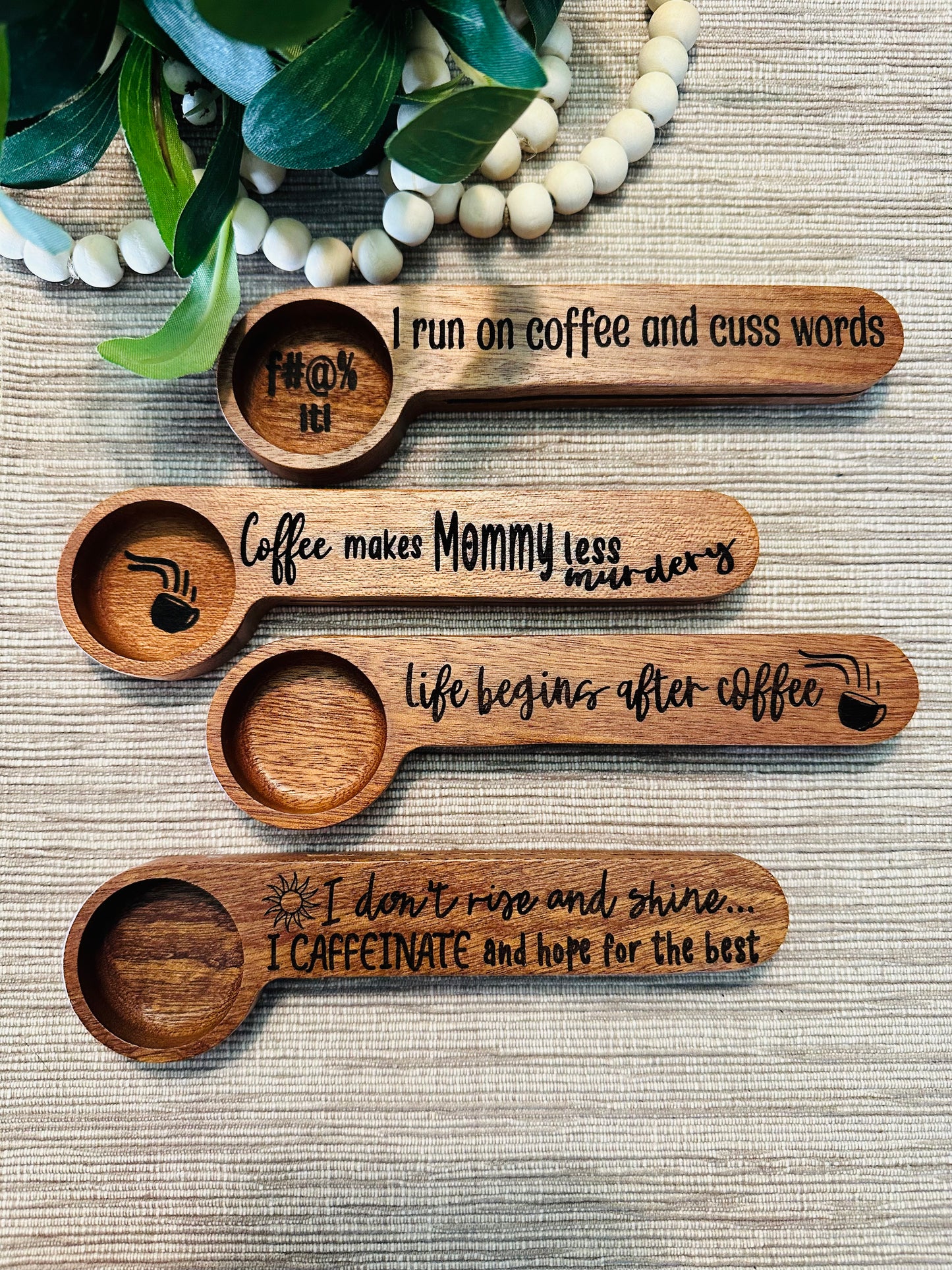 Coffee Clip (Wood) handmade gift by Mark-It Gifts