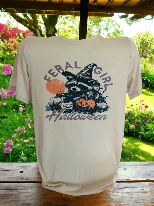 Feral Girl Halloween T-Shirt