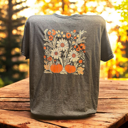 Pumpkin & Flower T-Shirt