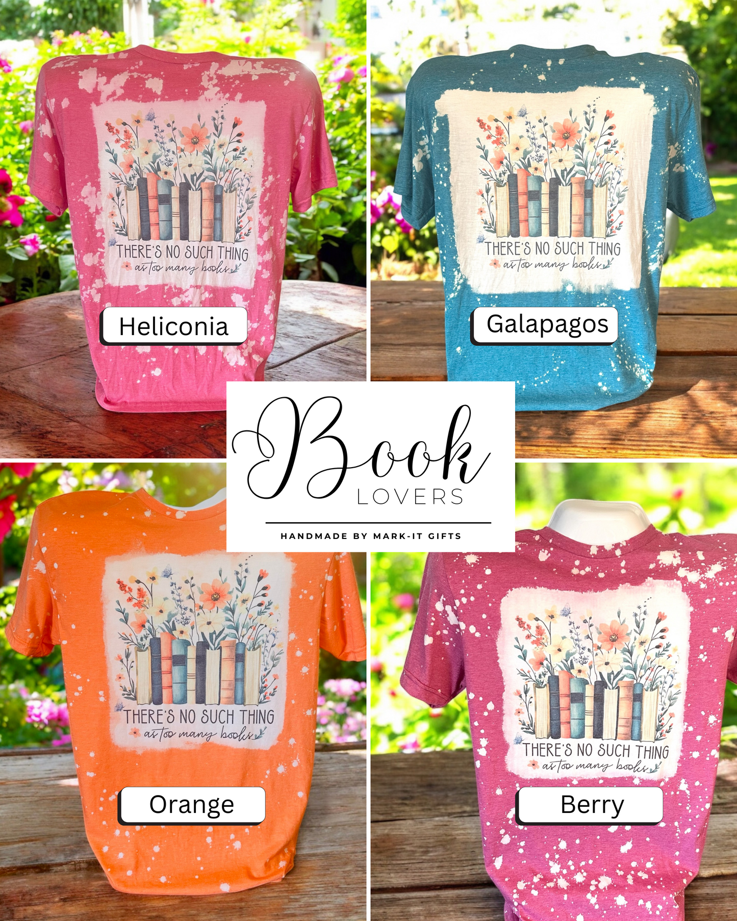 Bleached Too Many Books T-Shirt