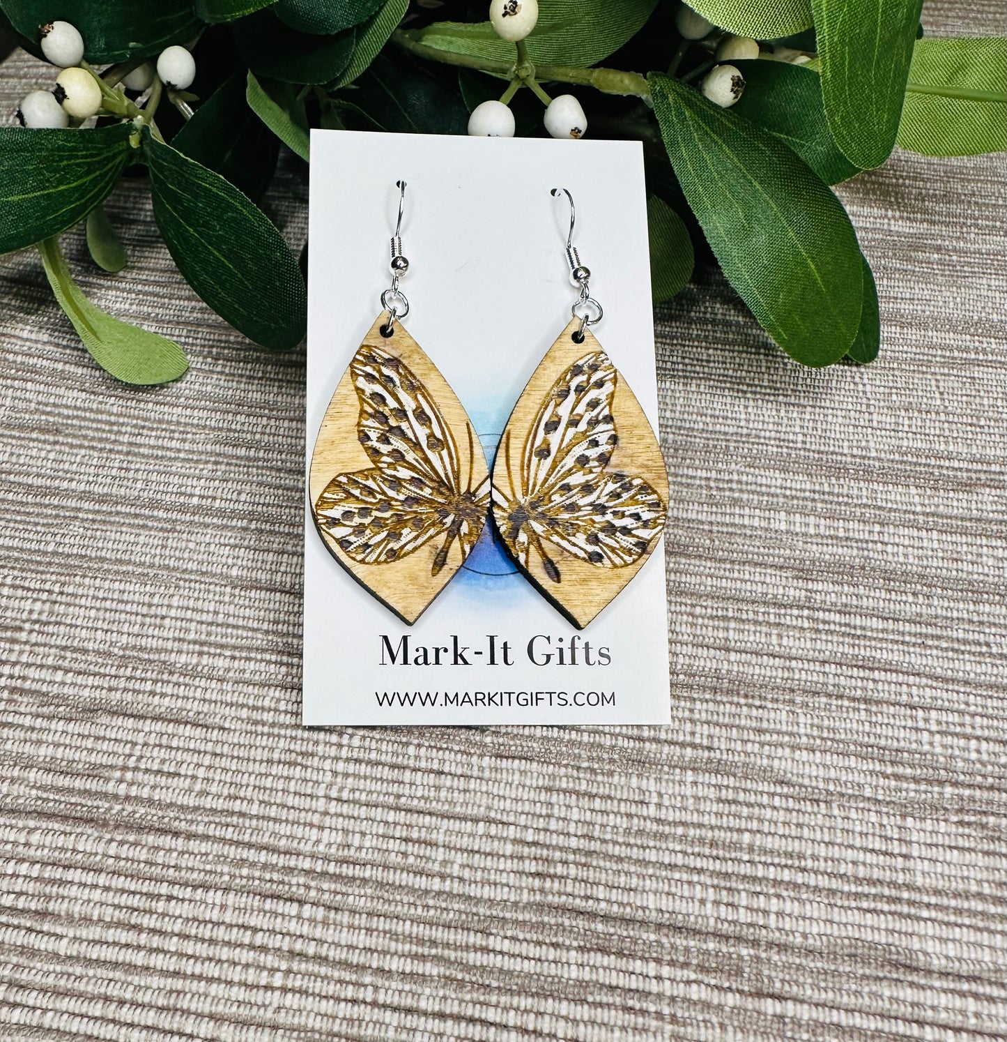 Speckled Butterfly Earrings