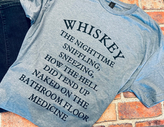 Whiskey & Bourbon Medicine T-Shirt