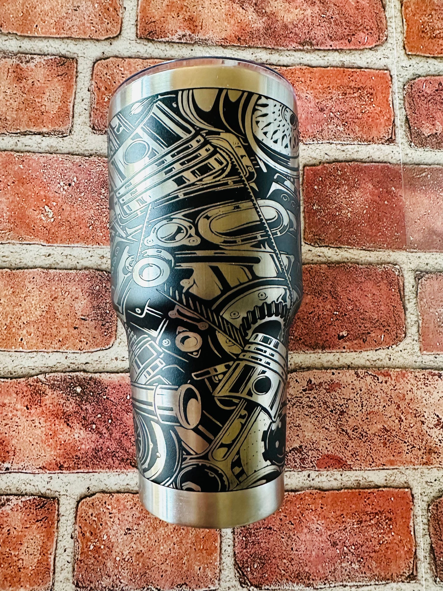 30oz Gearhead Engraved Tumbler