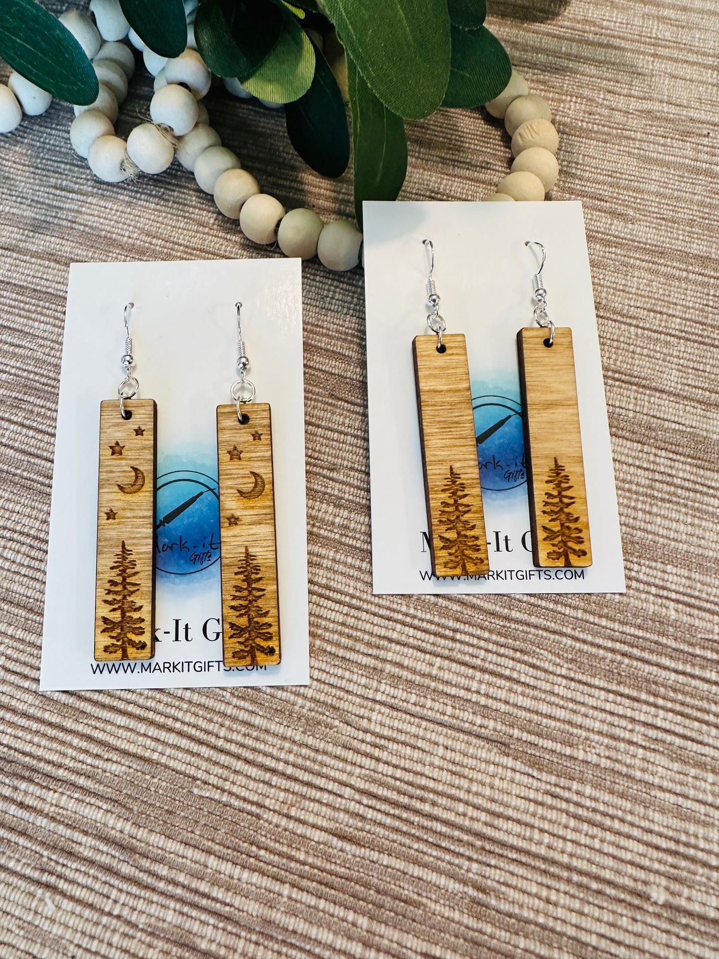 Natural Tree Earrings