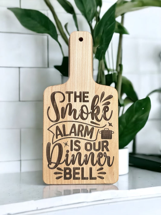 Smoke Alarm is Our Dinner Bell Snack Board