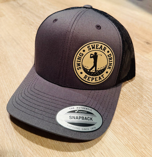 Swear Swing Repeat Golf Hat