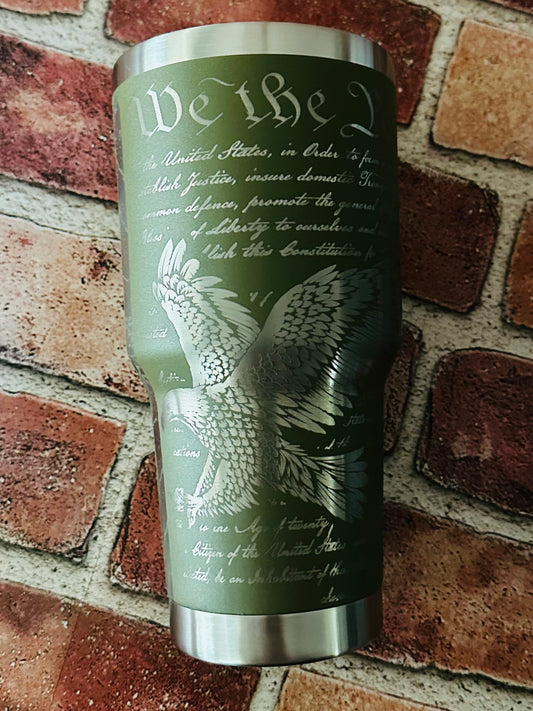 30oz Freedom Engraved Tumbler