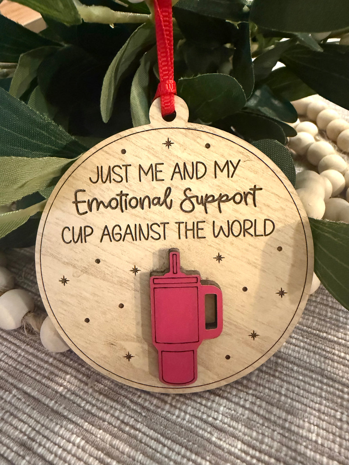 Emotional Support Cup Ornament