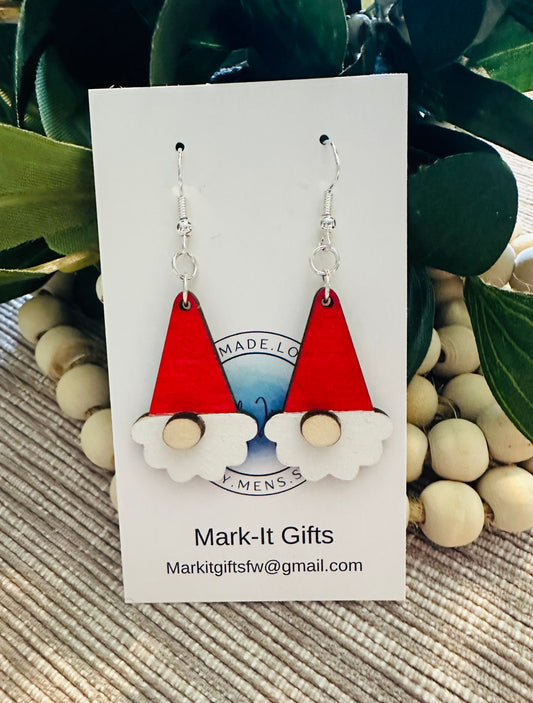 Santa Gnome Earring