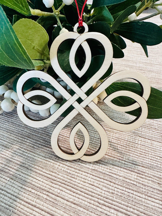 Four Leaf Clover Celtic Knot Ornament