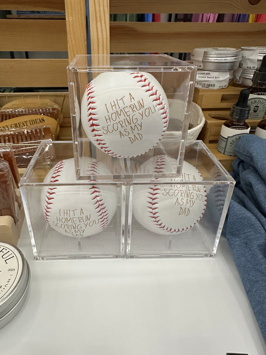 Engraved Baseball For Dad