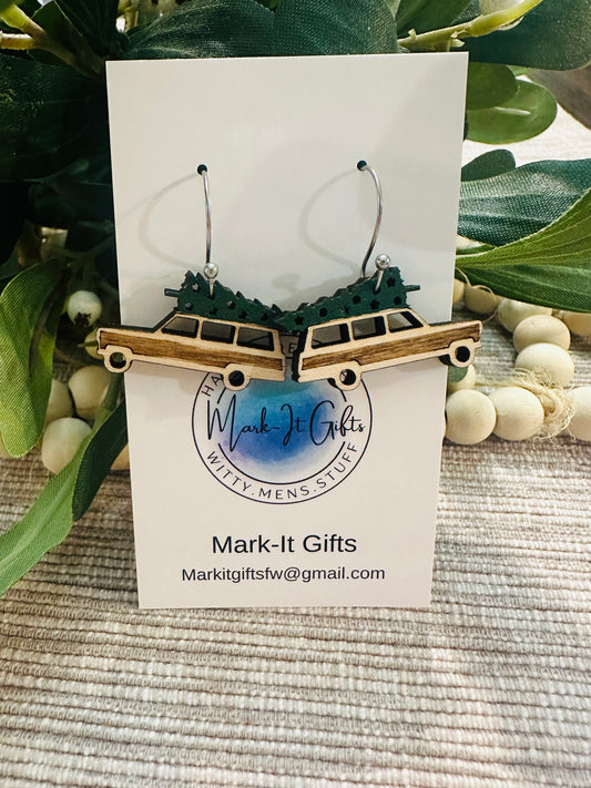 Christmas Movie Car Earrings