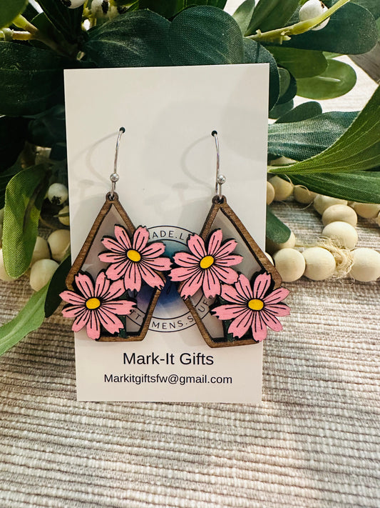 Pink Cosmo Earrings