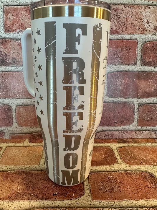 40oz Engraved Freedom Tumbler