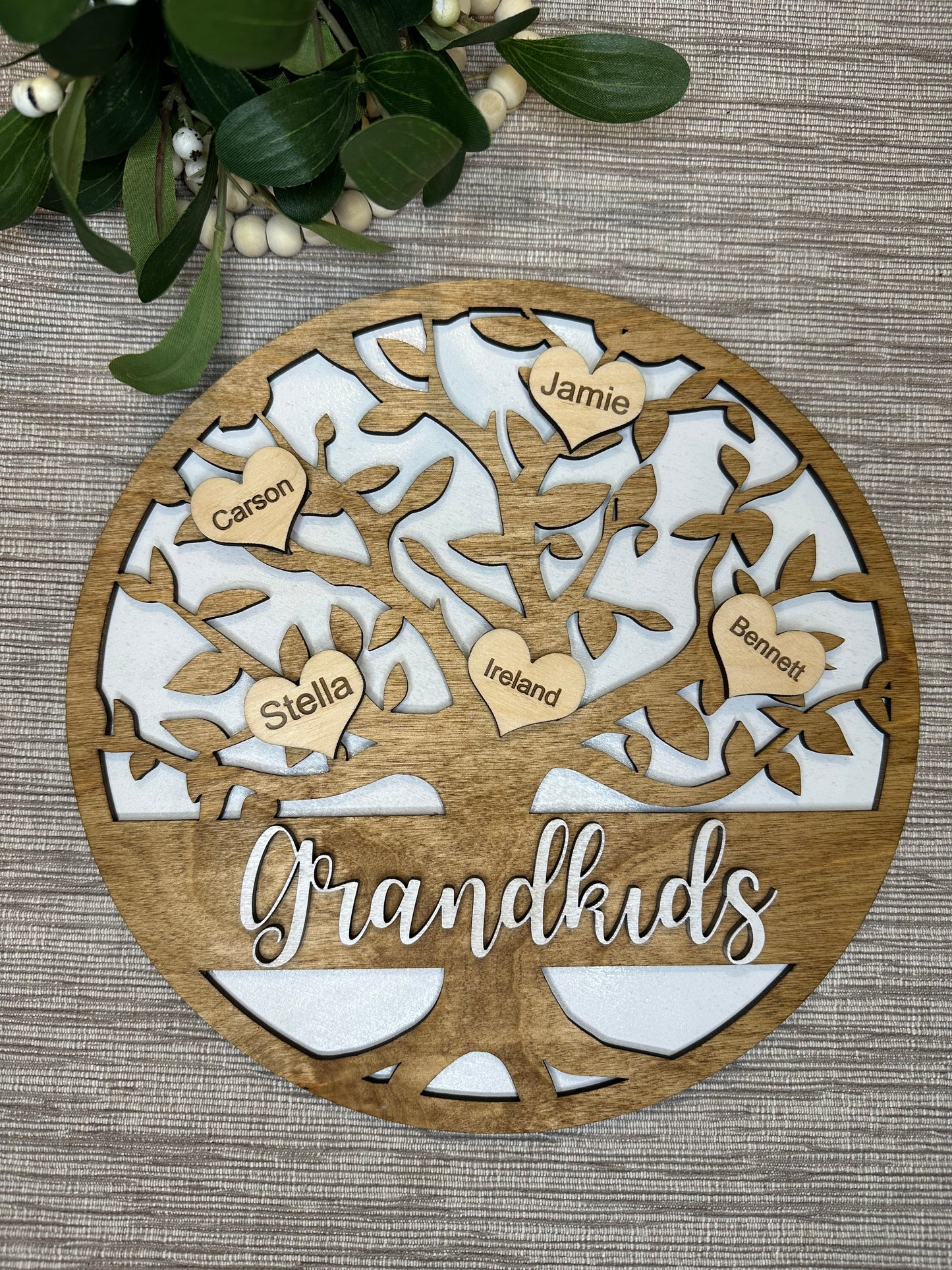 Grandkids Family Tree Decor