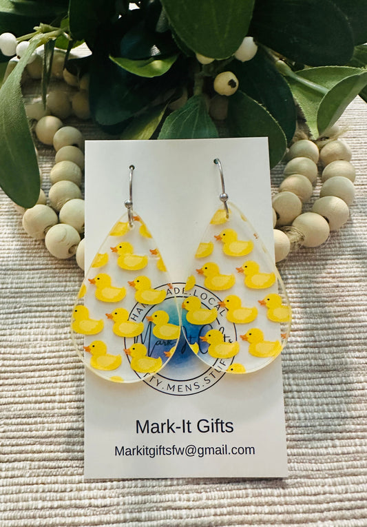 Rubber Duck Earrings