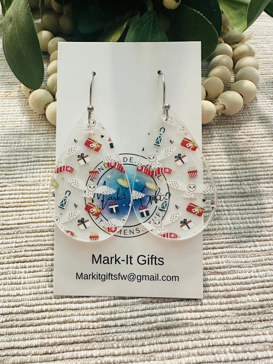 Christmas Owl Earrings