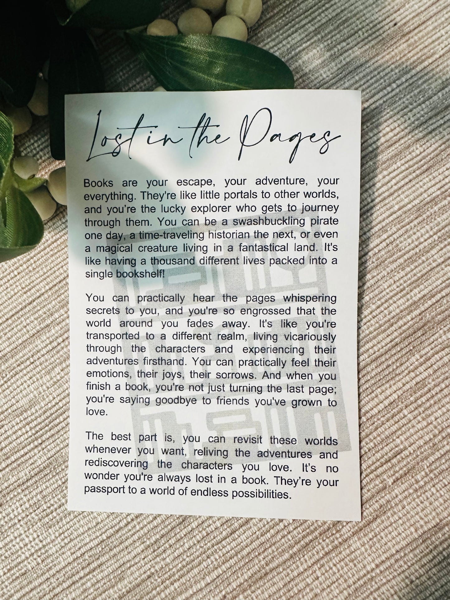 Lost in the Pages Book Ornament