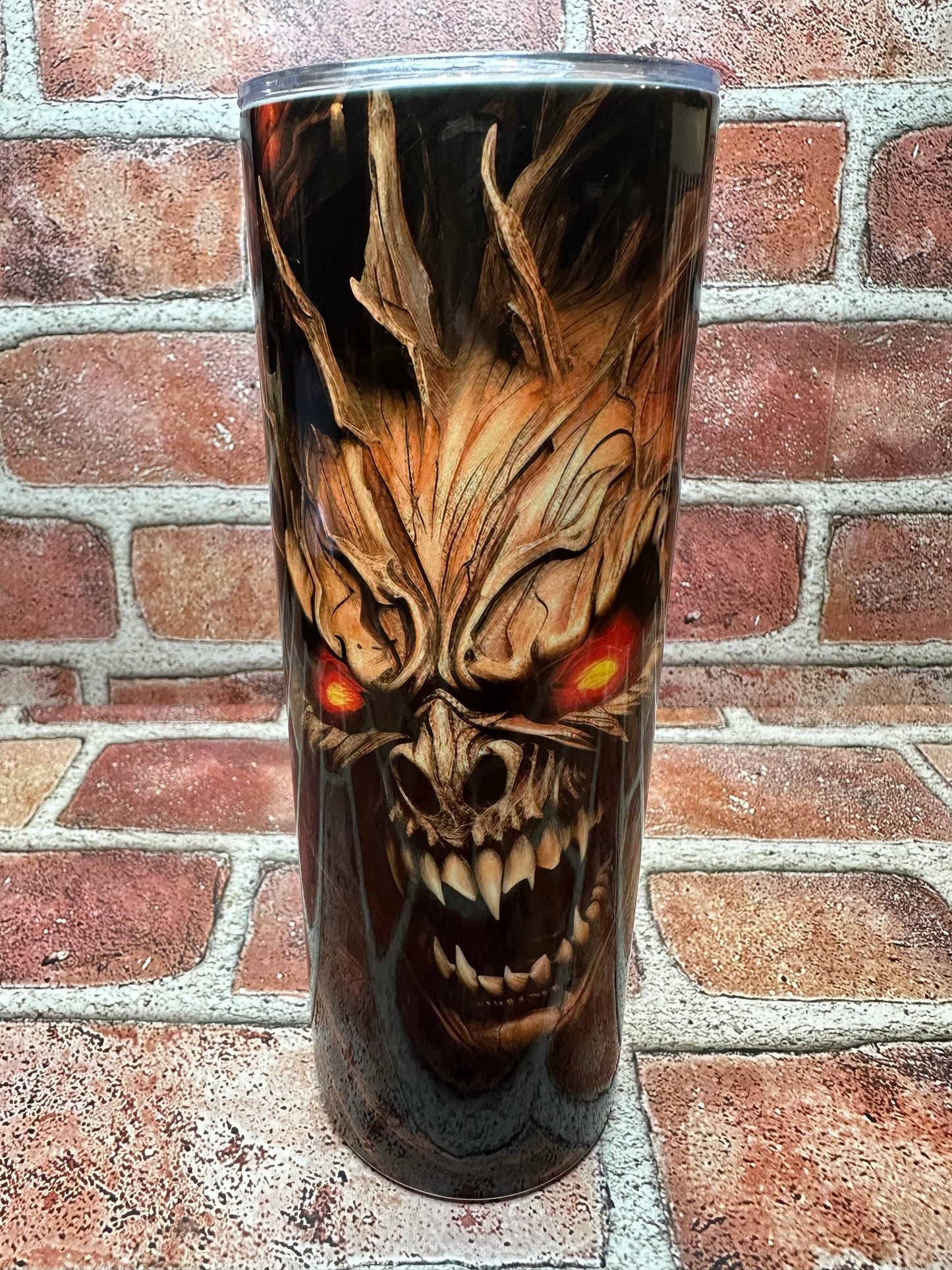 Halloween Red Eye Face Tumbler