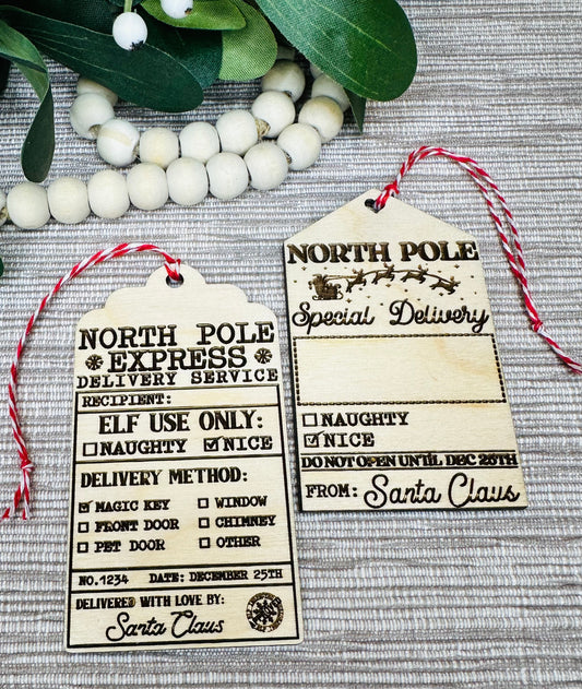 Santa Claus Gift Tags