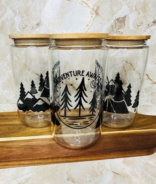 Adventure Awaits Libby Glass Tumbler