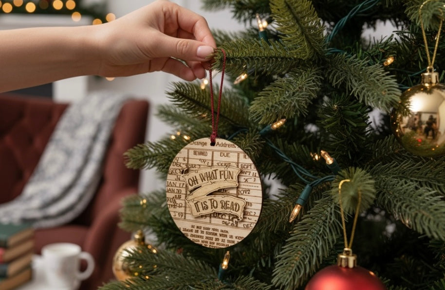 Oh What Fun Read Ornament