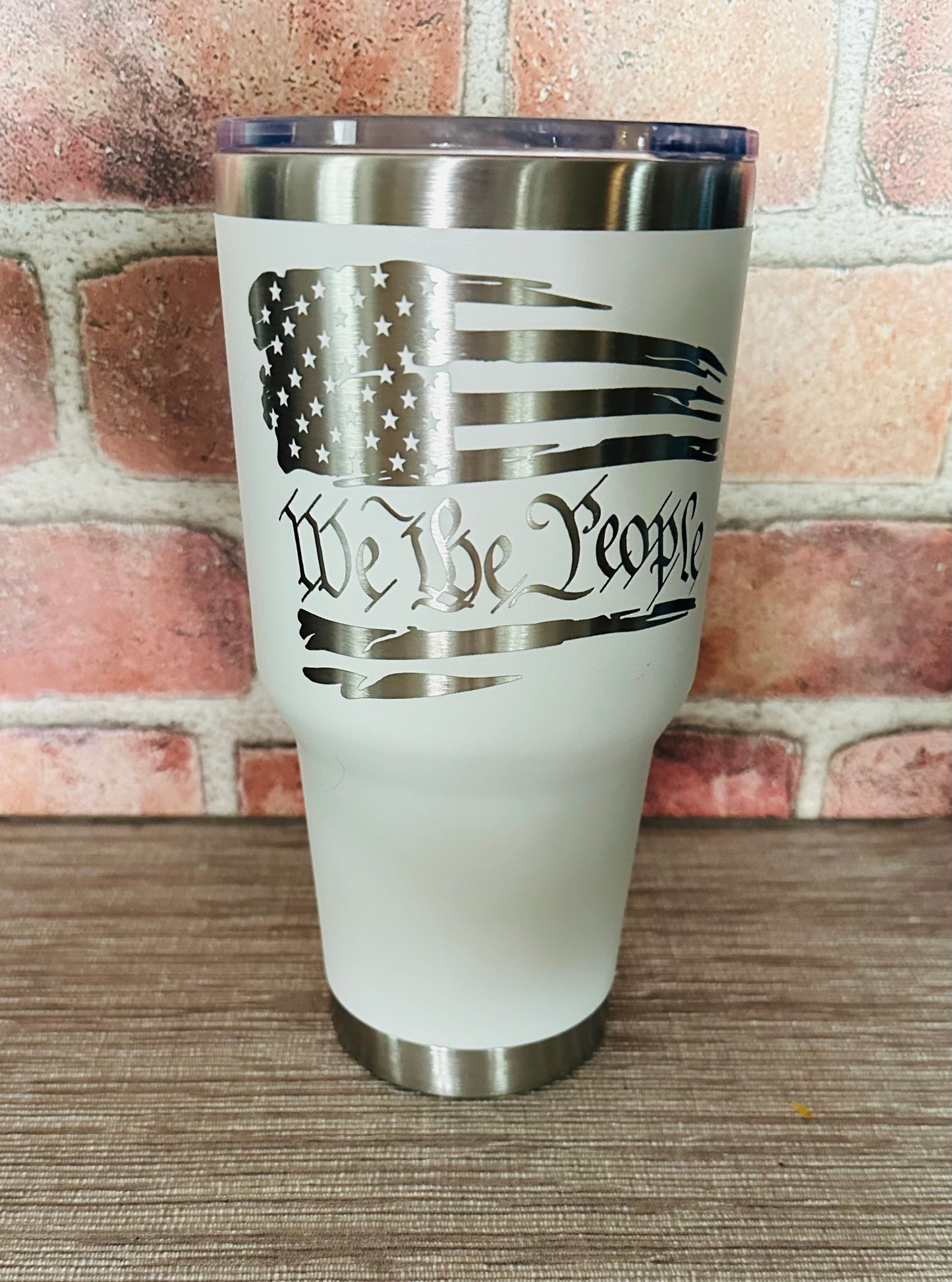 30oz We The People Engraved Tumbler