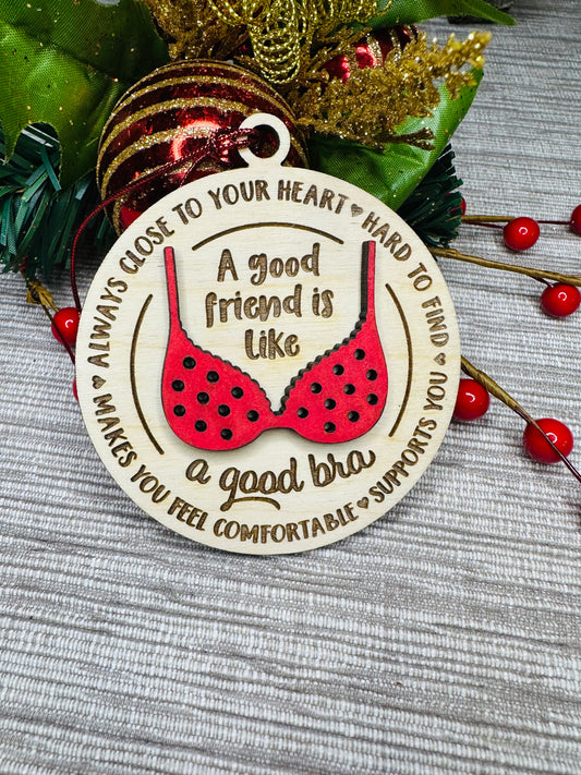 Friendship Bra Ornament