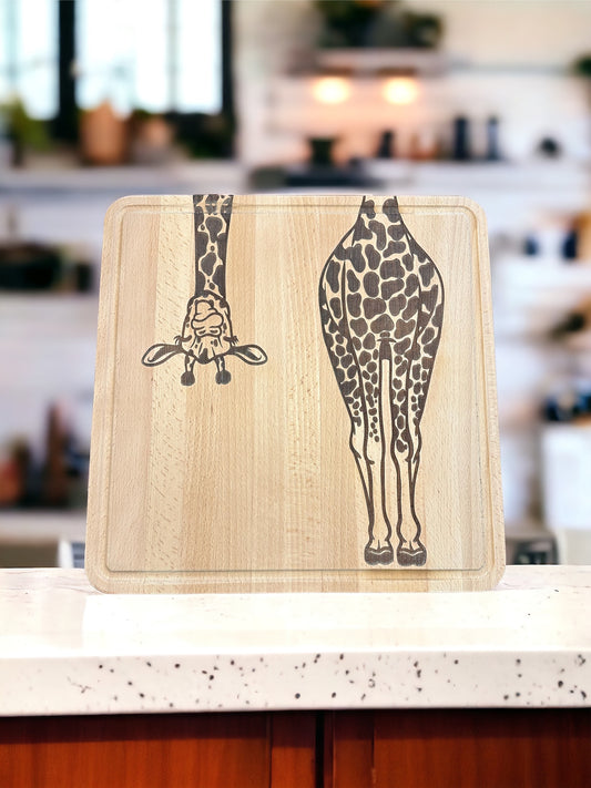 Cheeky Giraffe Dual Sided Cutting/Pizza Board