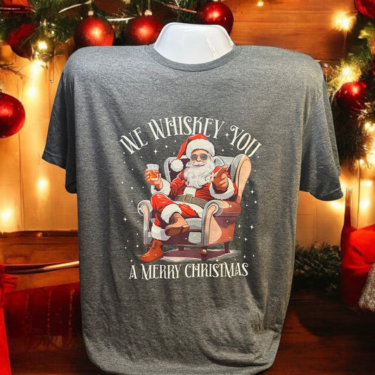 Whiskey A Merry Christmas T-Shirt
