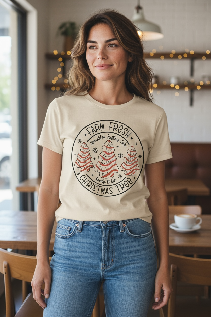 Christmas Cake Farm T-Shirt