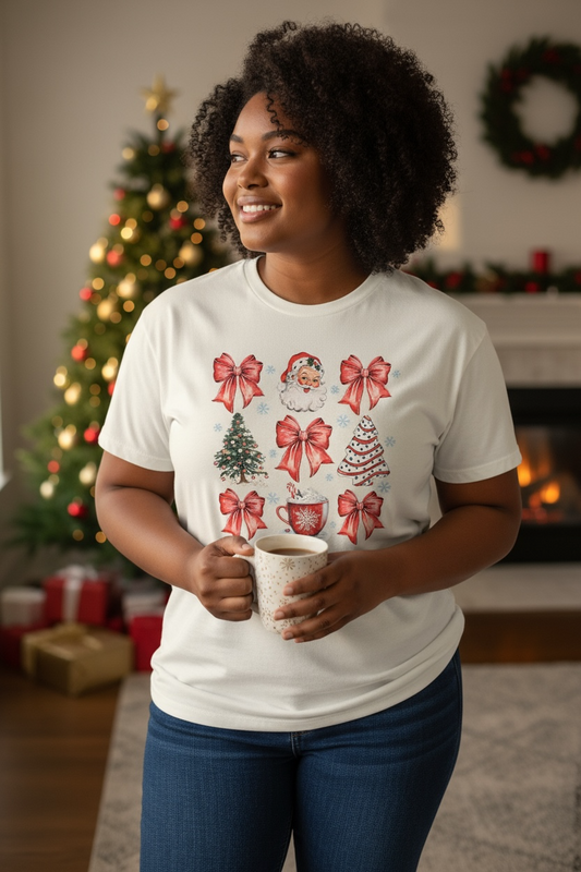 Christmas Bow Tree T-Shirt
