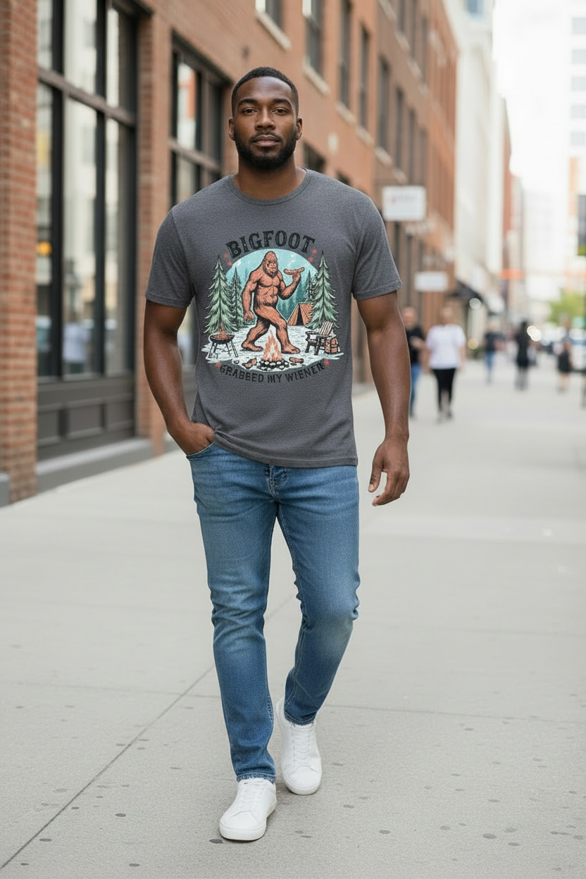 Bigfoot Camping T-Shirt