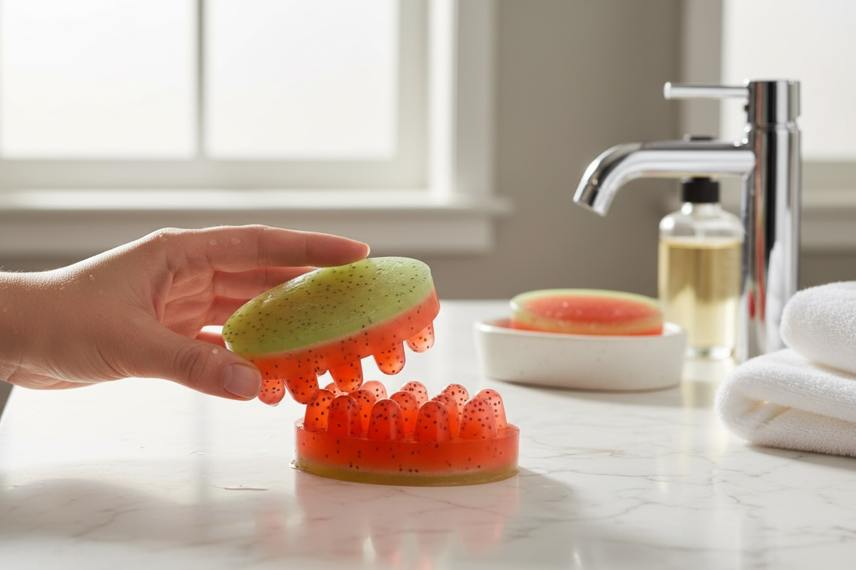 I-NIN’s Watermelon Exfoliating Soap