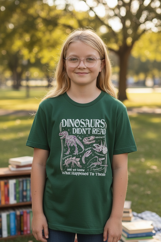 Dinosaurs Didn't Read T-Shirt