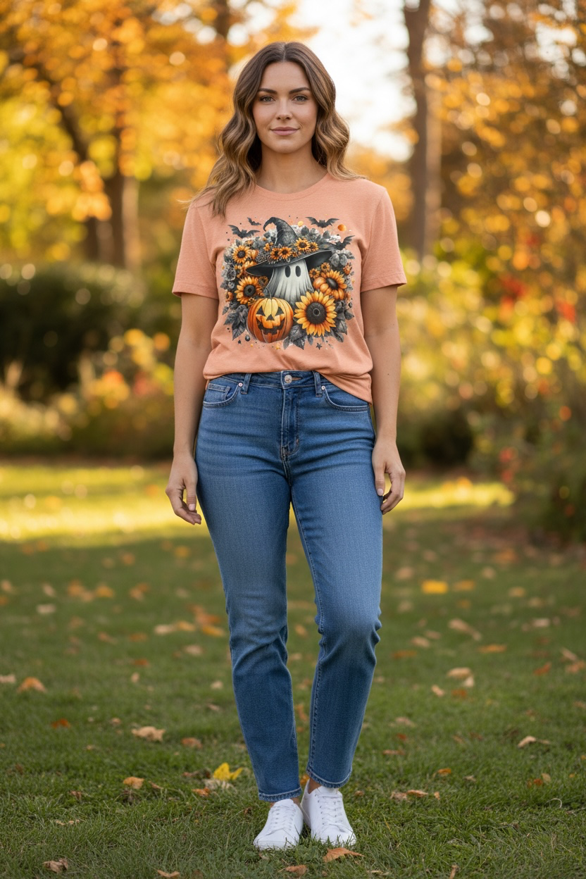 Ghost And Sunflowers T-Shirt