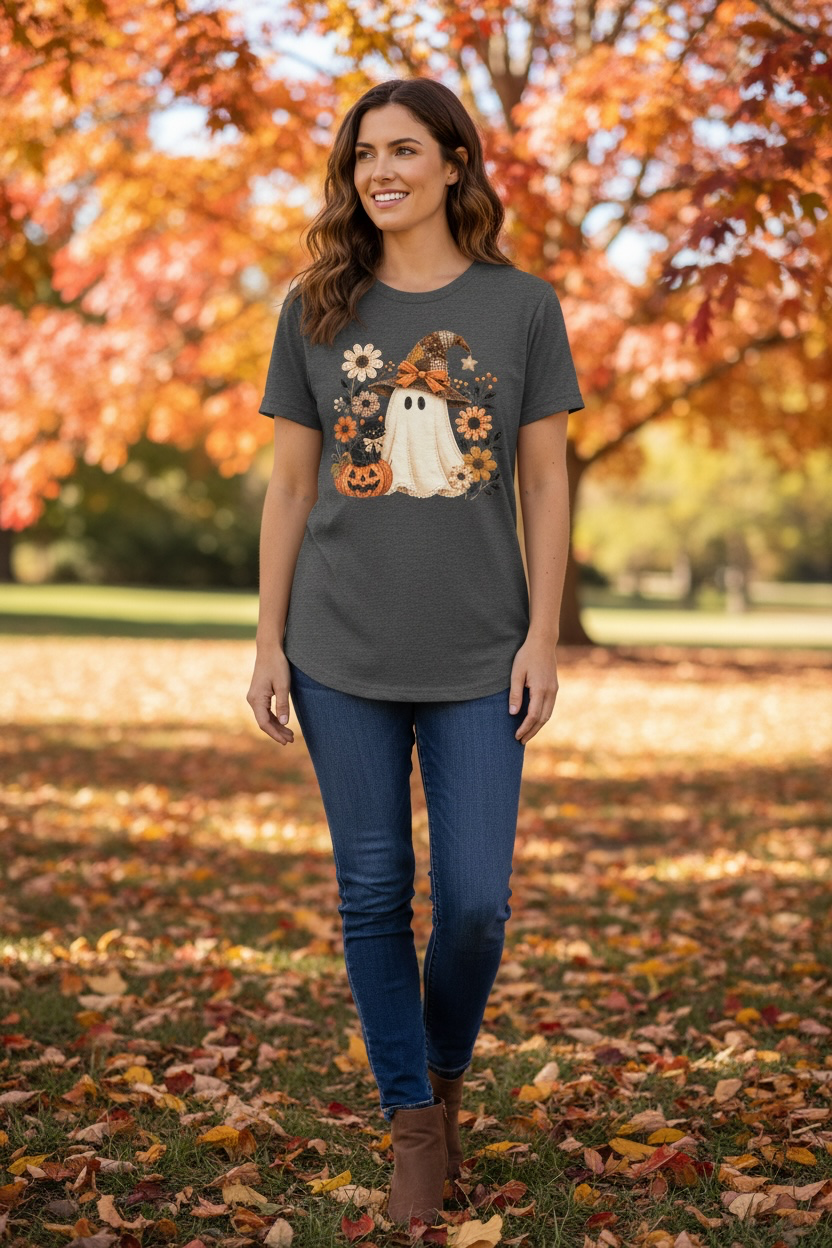 Patchwork Ghost T-Shirt