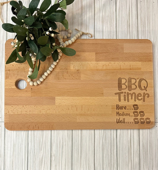 BBQ Timer Beer Mugs Cutting Board