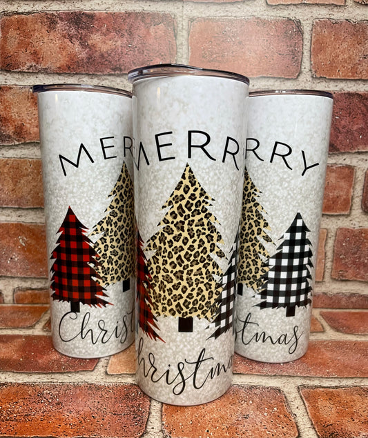 Merry Christmas Trees Tumbler