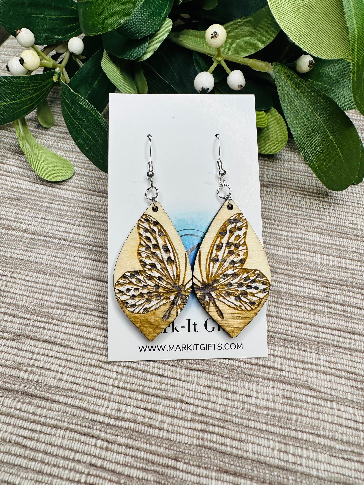 Speckled Butterfly Earrings
