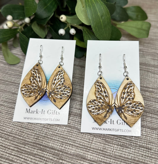 Speckled Butterfly Earrings