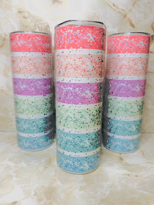 20oz Glitter Pastel Tumbler